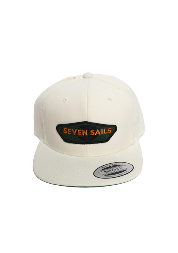 Seven Sails Badge Snapback White